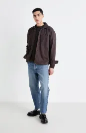 brazowa-luzna-koszula-hollister-xxl