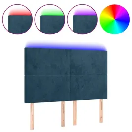 zaglowek-led-aksamit-ciemnoniebieski-144x5x118-128-cm