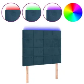 zaglowek-led-aksamit-ciemnoniebieski-80x5x118cm