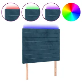 zaglowek-led-aksamit-ciemnoniebieski-90x5x118-128-cm
