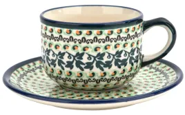 filizanka-220-ml-ze-spodkiem-boleslawiec-dekor-1165a