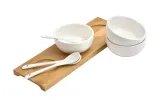 kpl-3-miseczek-lyzka-deska-do-dipow-ceramic-pojemnosc-160-ml