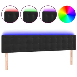 zaglowek-led-aksamitny-czarny-180x78-88-cm