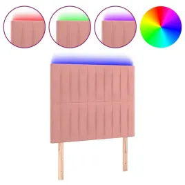 zaglowek-led-aksamitny-rozowy-100x5x118-128-cm