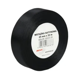 wstazka-satynowa-25mm-x-32m-ws25-39-brewis-czarna