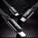 kabel-3w1-usb-micro-usb-lightning-usb-c-baseus-golden-loop-czarny-stan-nowy