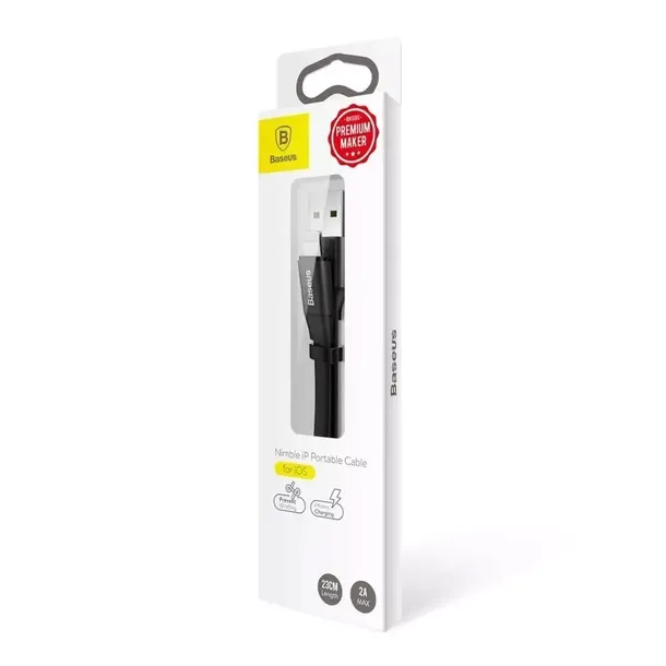 baseus-nimble-lightning-cable-23cm-grey-stan-nowy