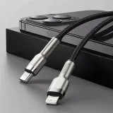 baseus-kabel-cafule-usb-c-lightning-pd-20w-025m-waga-z-opakowaniem-0-3-kg-stan-nowy