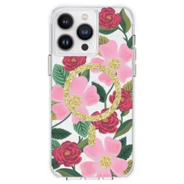 rifle-paper-clear-magsafe-etui-iphone-14-pro-max-zdobione-zlotem-rose-ga