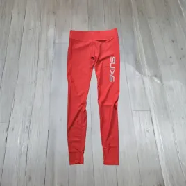 skins-czerwone-legginsy-kompresyjne-m-damskie-stan-nowe