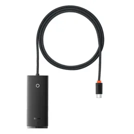 lite-series-przejsciowka-hub-usb-c-4x-usb-3-0-1m-czarny-baseus