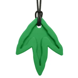 gryzak-terapeutyczny-wisiorek-dino-lapa-ciemno-zielony-xxt
