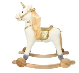 zloty-konik-jednorozec-na-biegunach-z-kolami