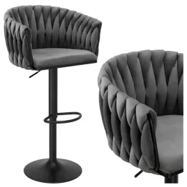 krzeslo-barowe-cofton-black-welurowe-grafitowe-velvet