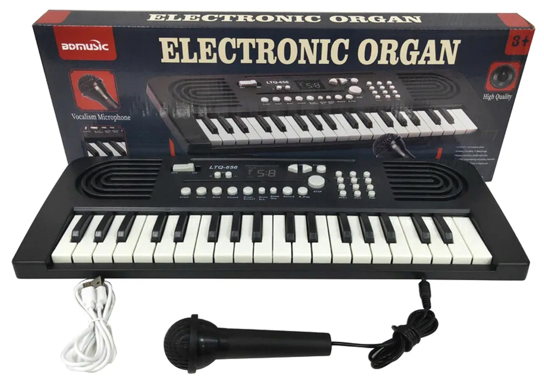 duze-organki-keyboard-z-mikrofonem