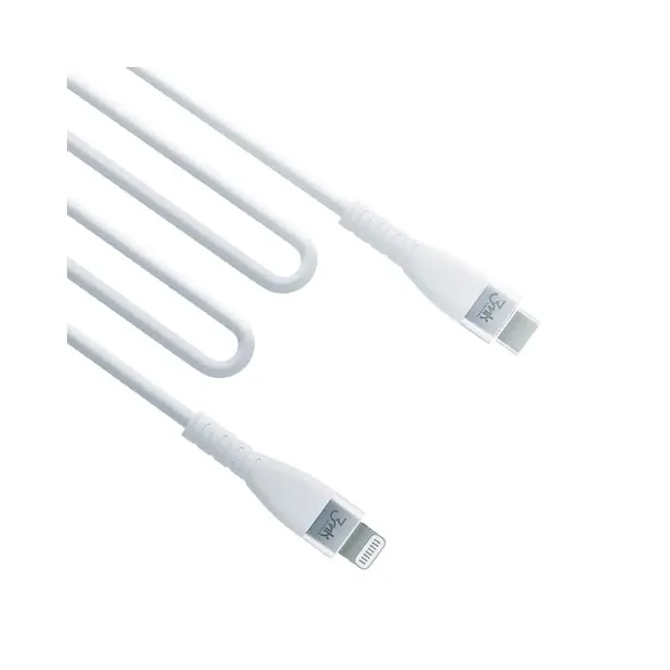 3mk-kabel-hyper-silicone-usb-c-lightning-20w-3a-bialy-waga-z-opakowaniem-0-3-kg
