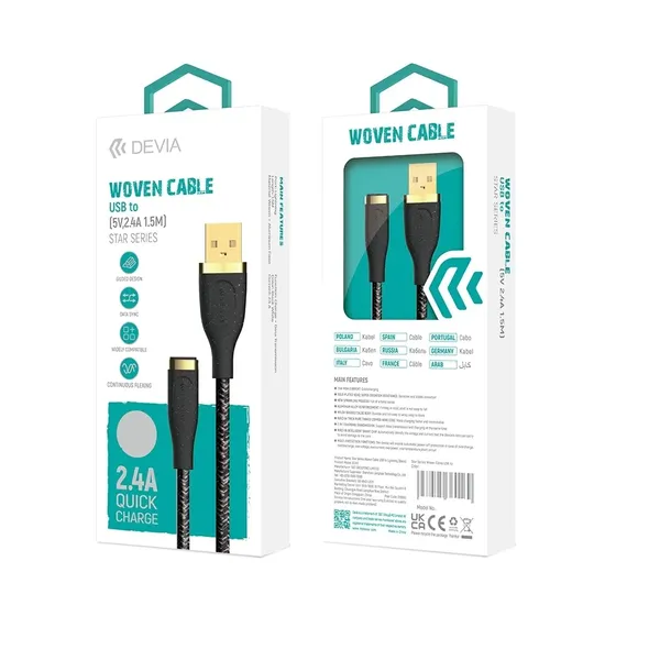 devia-kabel-star-usb-lightning-15-m-24a-czarny-waga-z-opakowaniem-0-3-kg-stan-nowy