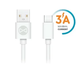 forever-kabel-usb-usb-c-10-m-3a-bialy