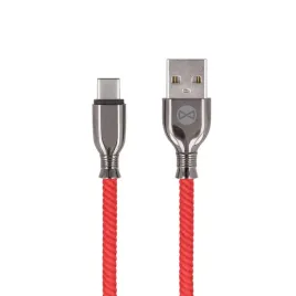 forever-kabel-tornado-usb-usb-c-10-m-3a-czerwony