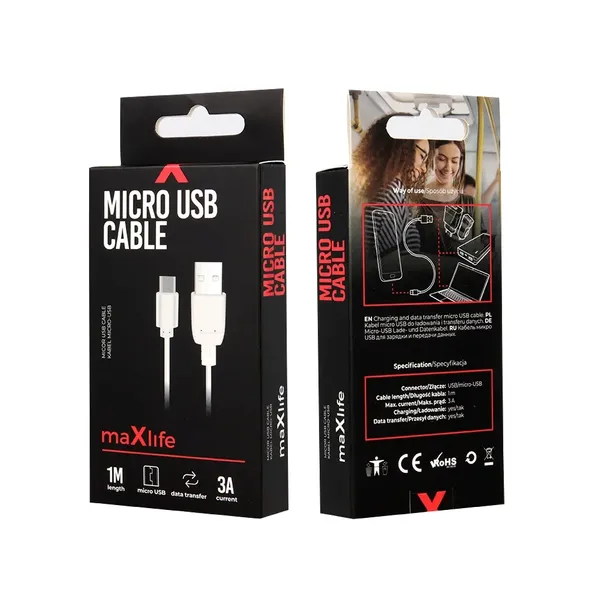maxlife-kabel-usb-microusb-10-m-3a-bialy-stan-nowy