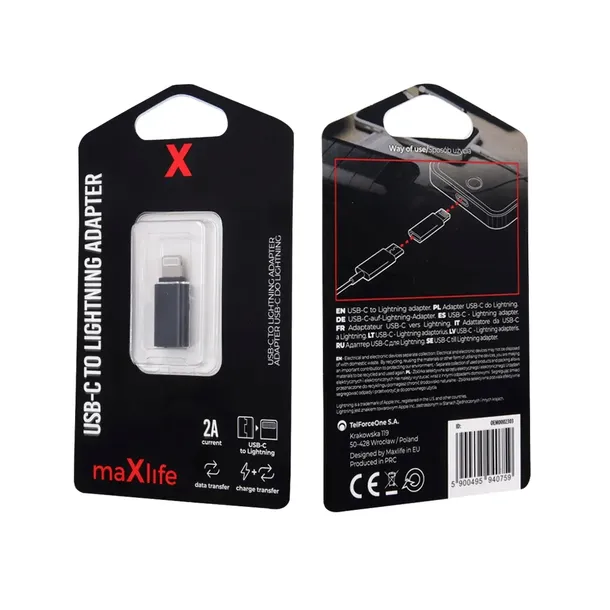 maxlife-adapter-usb-c-do-lightning-waga-z-opakowaniem-0-3-kg