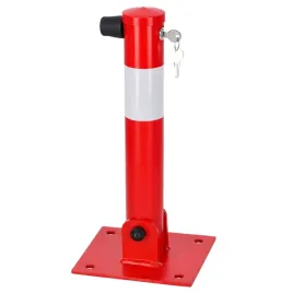 blokada-parkingowa-slupek-apollo-malowana-wytrzymala-czerwona-na-klucz