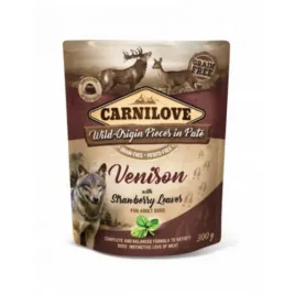 carnilove-dog-pouch-venisonandstrawberry-300g