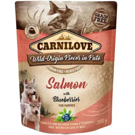 carnilove-puppy-salmon-and-blueberries-mokra-karma-z-lososiem-300g