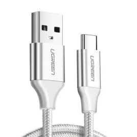 kabel-ugreen-us288-usb-do-usb-c-qc3-0-2m-bialy