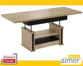 lawostol-stol-lawa-l29-szuflada-polka-rozkladany-do-200cm-dab-craft-czarny