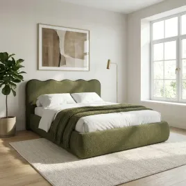 lozko-tapicerowane-rodos-z-falistym-zaglowkiem-i-lamowka-zielone-160x200-cm