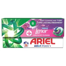 kapsulki-do-prania-ariel-allin1-pods-touch-of-lenor-amethyst-flower-26-szt