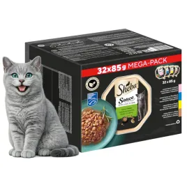 mokra-karma-dla-kota-sheba-mega-pack-drob-i-ryba-tacka-32x85g