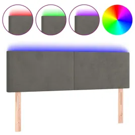 zaglowek-do-lozka-z-led-ciemnoszary-144x5x78-88-cm-aksamit