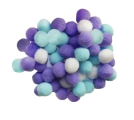 pompony-poliestrowe-25mm-bialy-morski-liliowy-incood