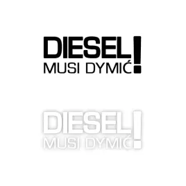 naklejka-diesel-musi-dymic-na-samochod-na-auto-kolor