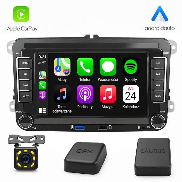 RADIO ANDROID VW PASSAT B6 B7 GOLF 5 V 6 VI TIGUAN TOURAN T5 T6 CADDY 4GB