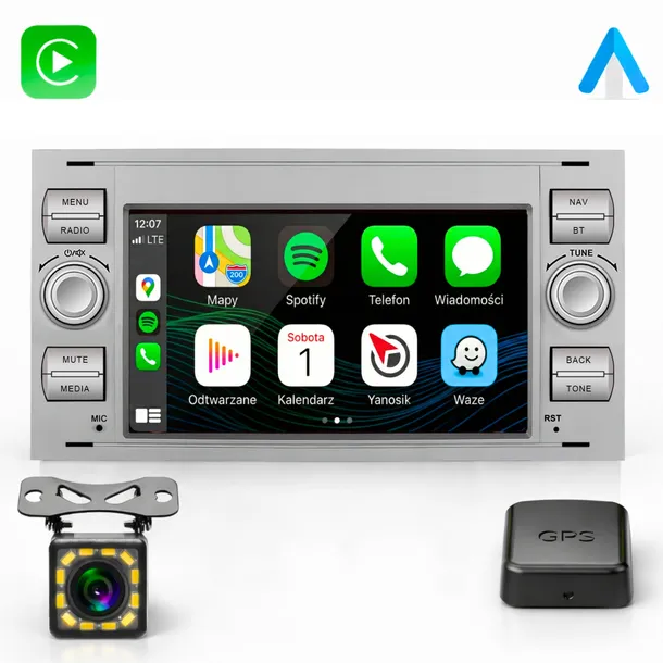 RADIO NAWIGACJA CARPLAY do FORD KUGA S-MAX C-MAX FIESTA GALAXY ANDROID WIFI