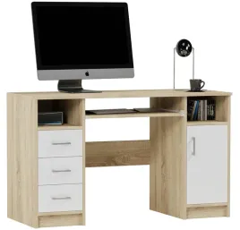 stolik-komputerowy-n11-o-szerokosci-124cm-w-kolorze-sonoma-biale