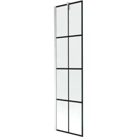mexen-next-parawan-nawannowy-1-skrzydlowy-50-x-150-cm-czarny-wzor-chrom
