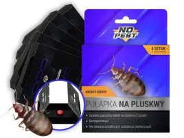Zdjęcie produktu PUŁAPKA LEPOWA LEP NA PLUSKWY PRZECIW PLUSKWOM DO MONITOROWANIA WABIK 5x