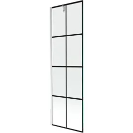 mexen-next-parawan-nawannowy-1-skrzydlowy-60-x-150-cm-czarny-wzor-chrom