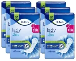 tena-lady-slim-discreet-extra-plus-wkladki-chlonne-16-sztuk-x-6-opakowan