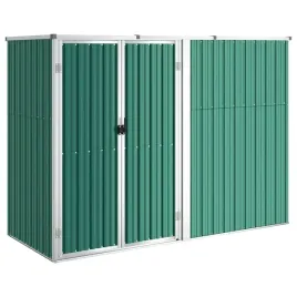 szopa-ogrodowa-zielona-225x89x161-cm-stal-galwanizowana