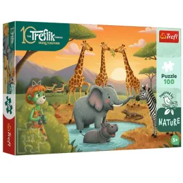 puzzle-100-inspired-by-nature-wesola-ferajna-16571-zwierzeta-safari-trefl