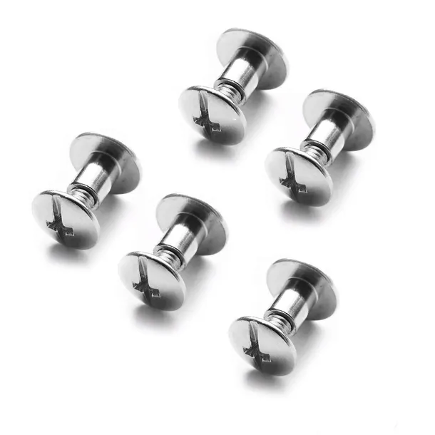 Nit 5mm skręcany mały nikiel, 5szt