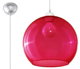lampa-wiszaca-ball-czerwona-okragla-led-sollux
