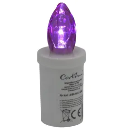 Zdjęcie produktu Cortina Wkład do Zniczy Led Minor II Fioletowy 90 dni z Bateriami C12