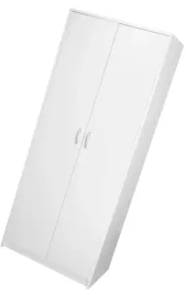 biala-szafa-dwudrzwiowa-z-5-polkami-regal-zamkniety-biurowy-75x180x35cm