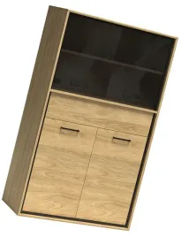 komoda-z-witryna-dwudrzwiowa-salon-jadalnia-157-cm